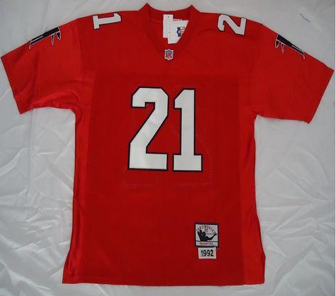 Men's Atlanta Falcons ACTIVE PLAYER Custom Red Mitchell & Ness Throwback Stitched Jersey Men's Atlanta Falcons ACTIVE PLAYER Custom Red Mitchell & Ness Throwback Stitched Jersey